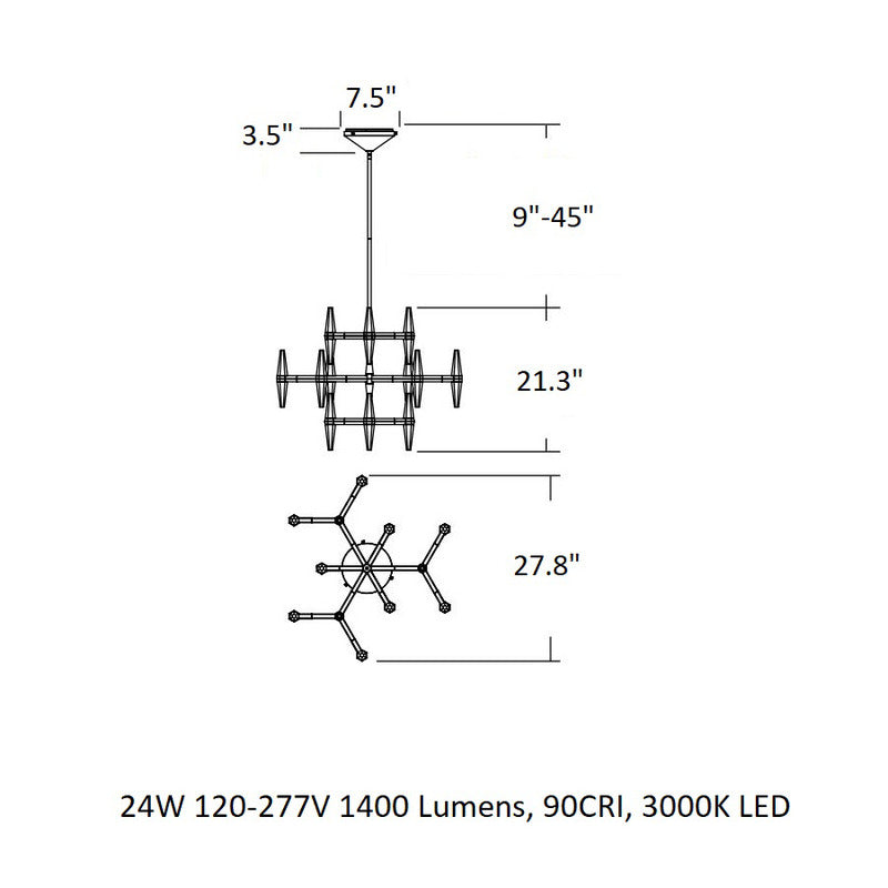 Prism Multi Tier Chandelier