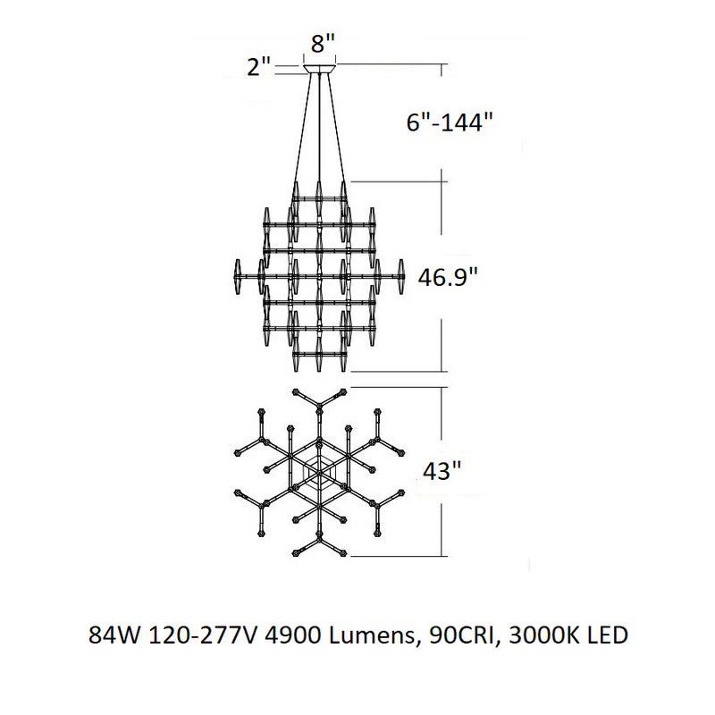 Prism Multi Tier Chandelier