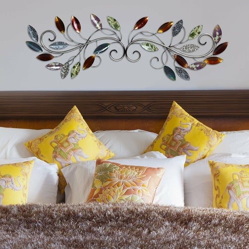 Multi Leaf Metal Scroll Wall Decor - Novus Decor Wall Decor