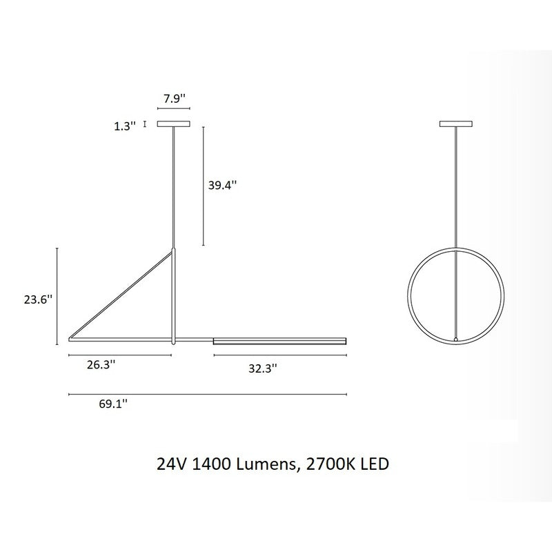 Cercle & Trait Pendant Light