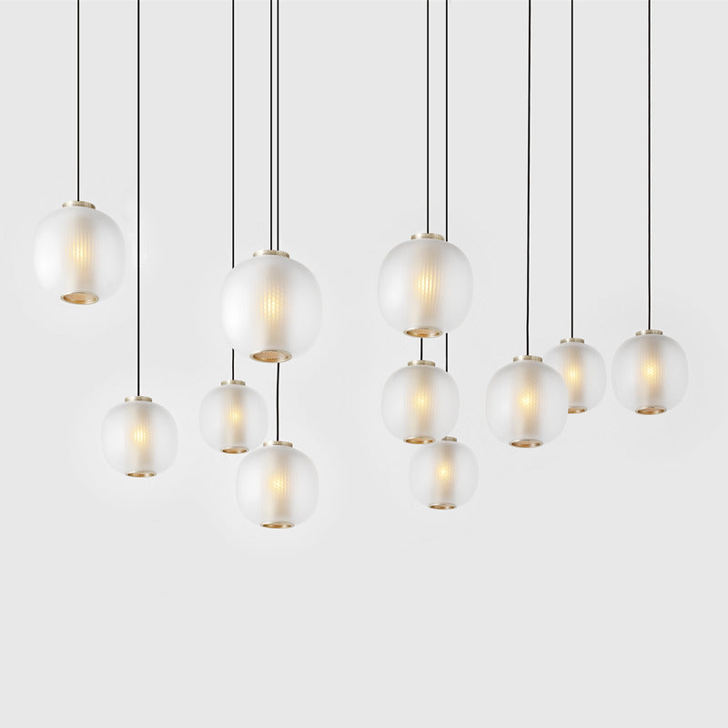 Nickel Plated / White / Small: 9.4 in diameter Bloom Pendant Light OPEN BOX
