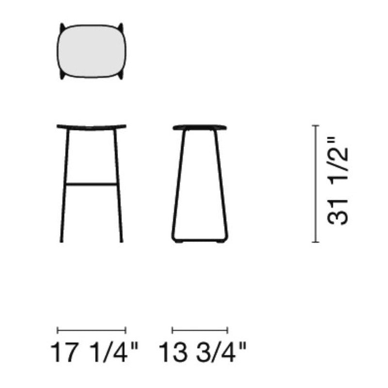 Morrison Wood Stool