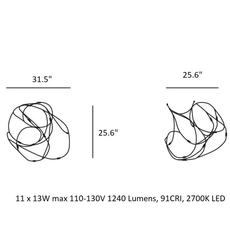 Flock of Light Suspension Light