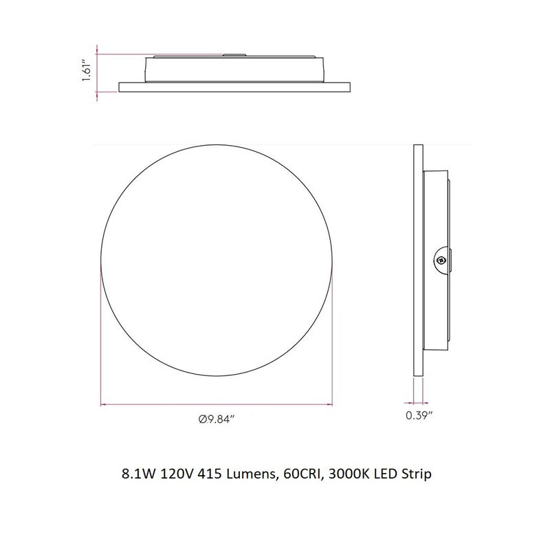 Eclipse Round LED Wall Sconce