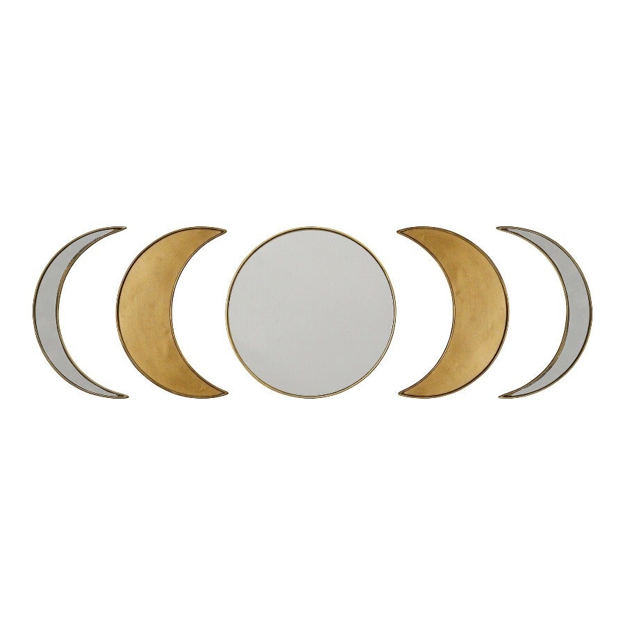 Antique Boho Moon Phase Wall Mirror - Novus Decor Wall Decor