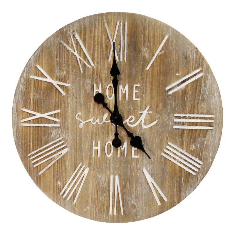 Distressed Cozy Wall Clock - Novus Decor Wall Decor