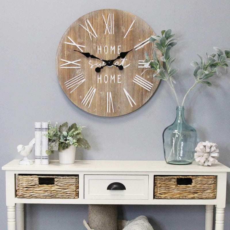 Distressed Cozy Wall Clock - Novus Decor Wall Decor