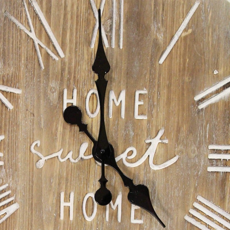 Distressed Cozy Wall Clock - Novus Decor Wall Decor