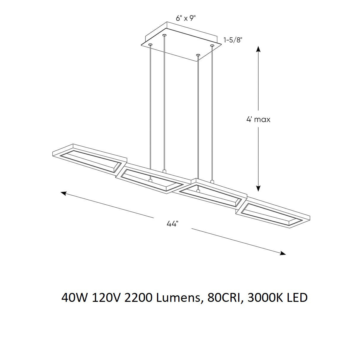 Linear Pendant Light