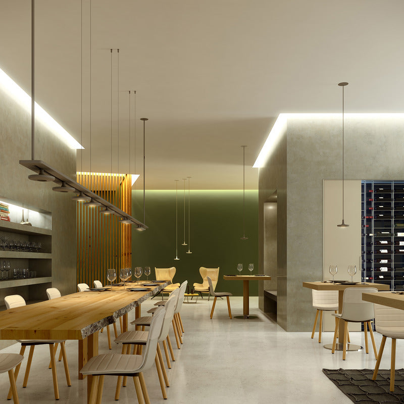 Button Linear Pendant Light