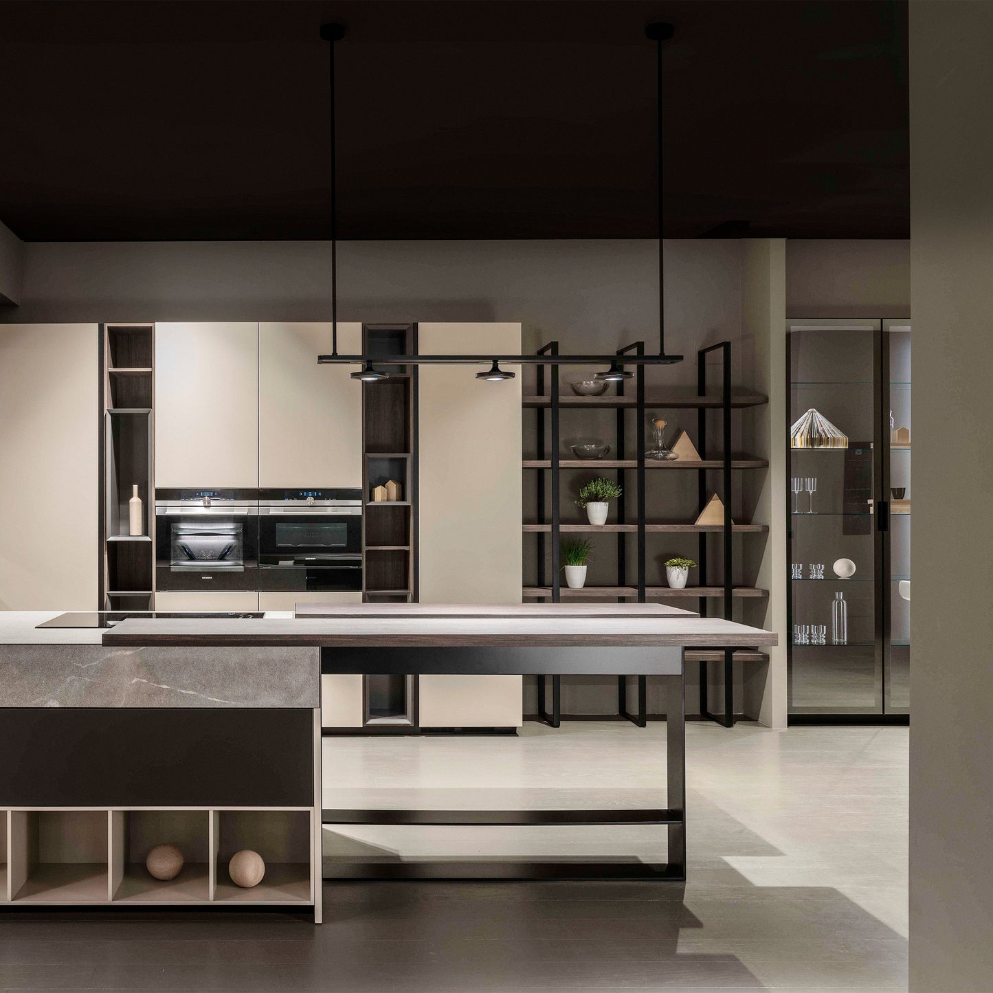 Button Linear Pendant Light