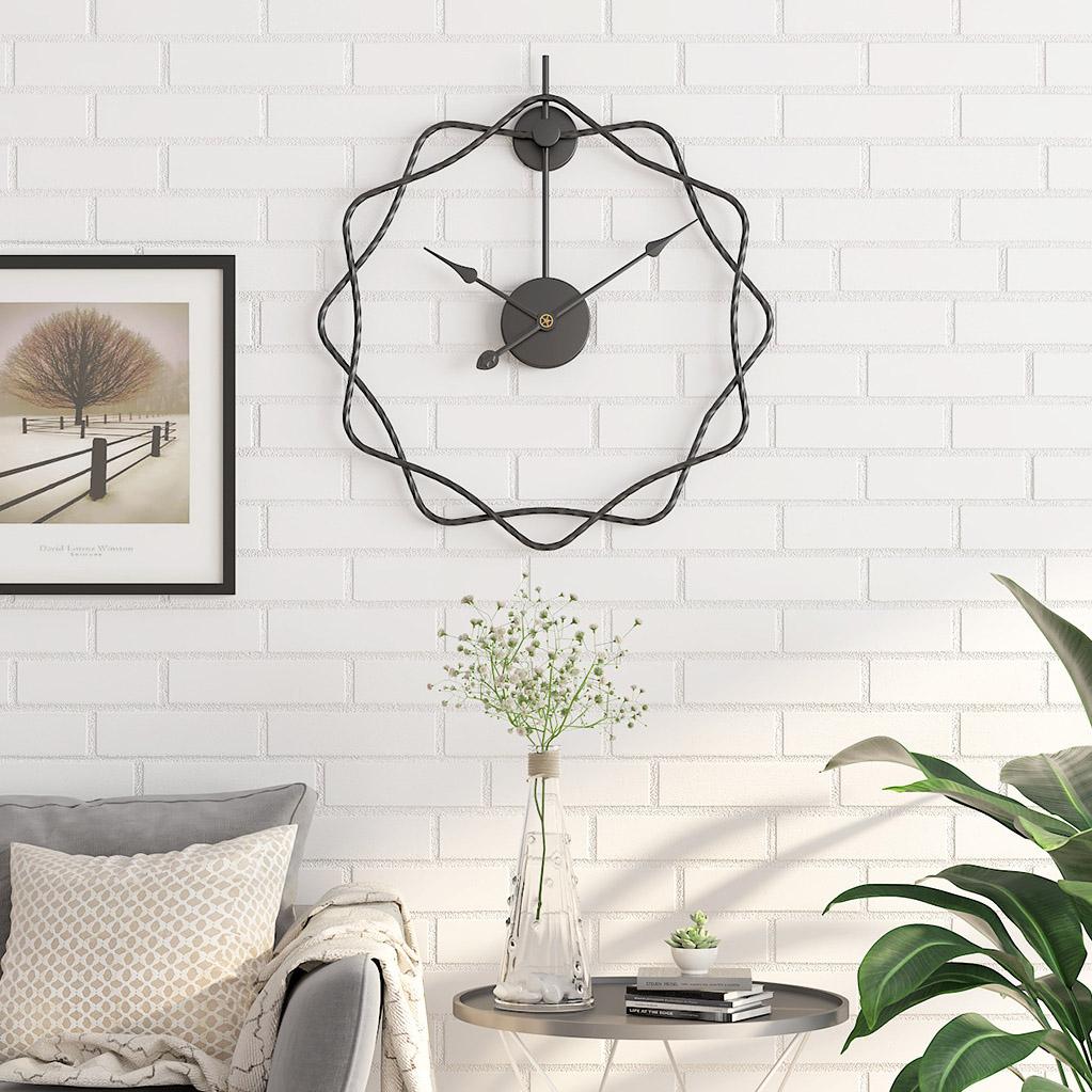 Golden Wave Clock
