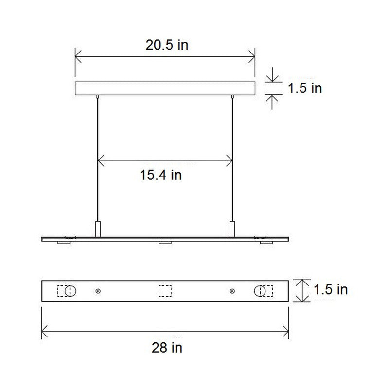Brevis Linear Pendant Light