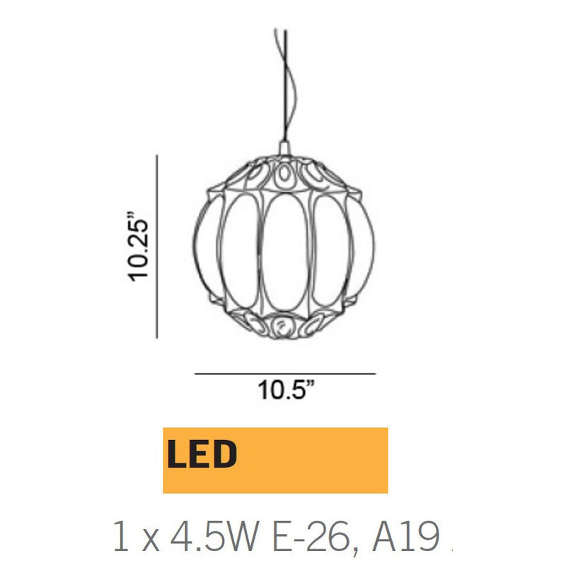 Ginger Round Pendant Light