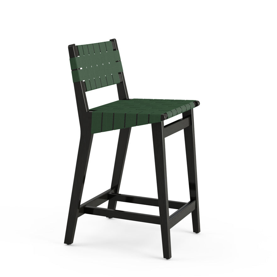 Risom Stool with Webbed Seat and Back