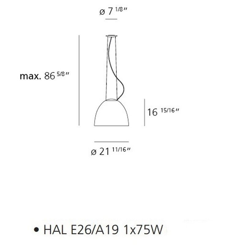 Nur Gloss Suspension Lamp