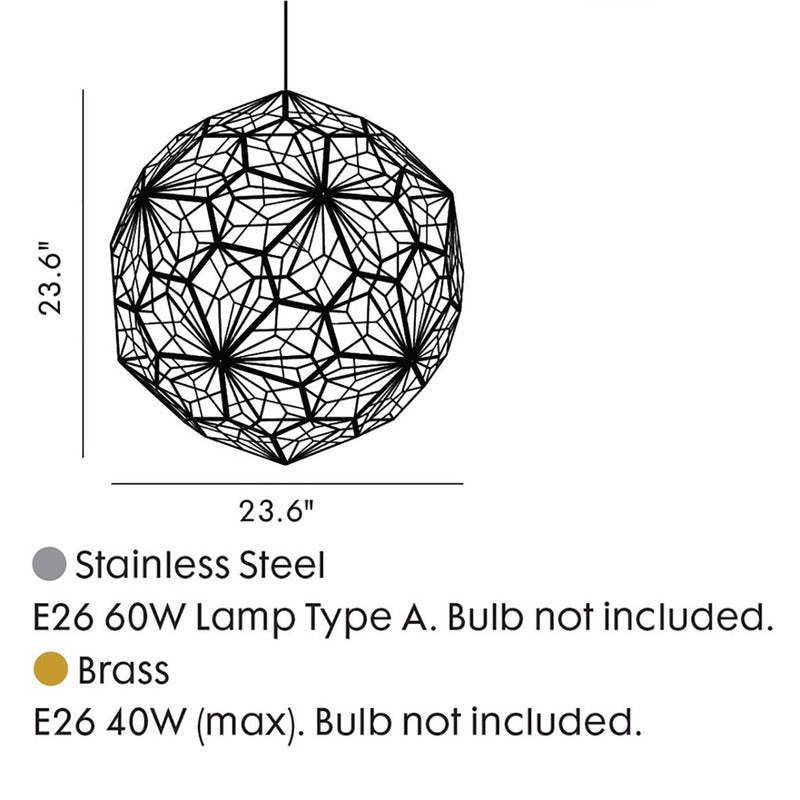 Etch Web Pendant Light