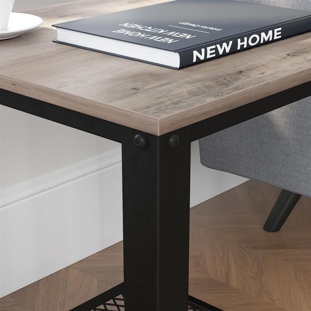 Gray Square Side Table End Table