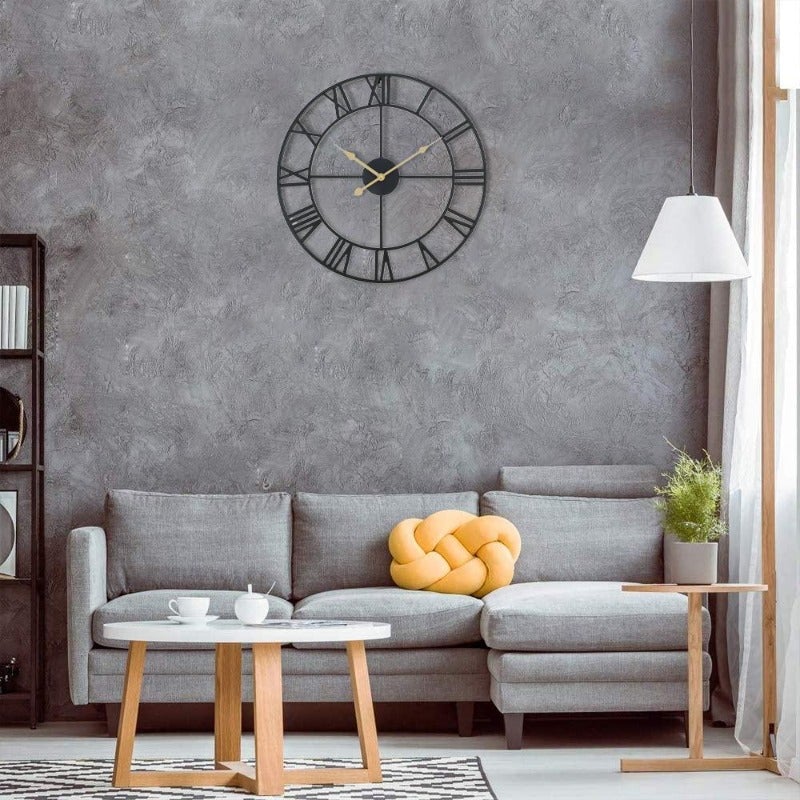 Retro Metal Clock - Novus Decor Wall Decor