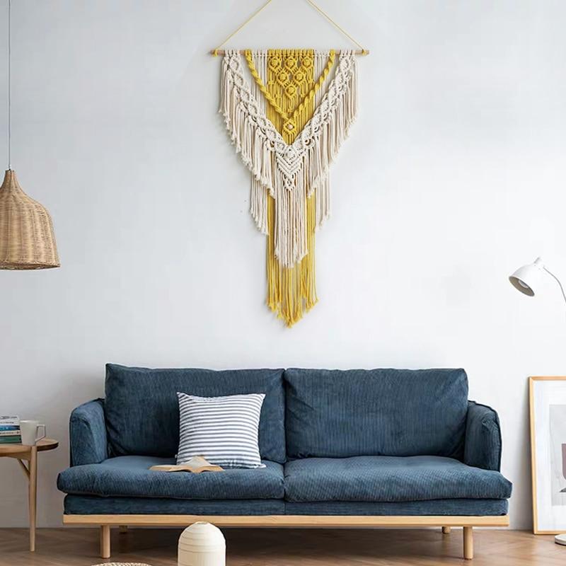 Nordic Macrame Wall Hanging Handmade Tapestry Boho Decor Tassel Living - Novus Decor Wall Decor