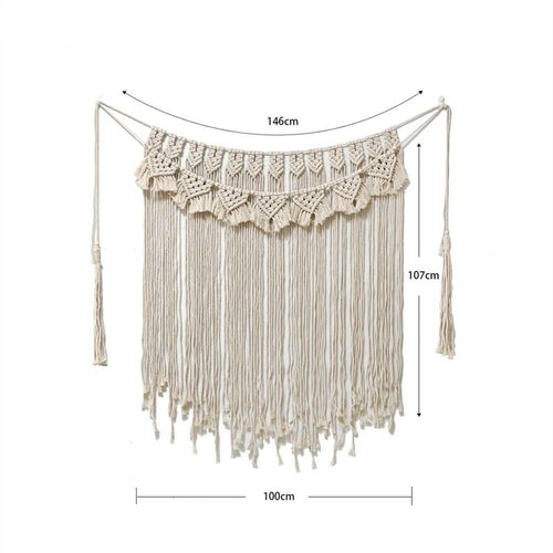 Macrame Tapestry Wall Hanging Bohemian Scenic Handmade Woven - Novus Decor Wall Decor