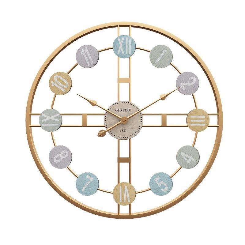 Metal Roman Numeral Wall Clock - Novus Decor Wall Decor