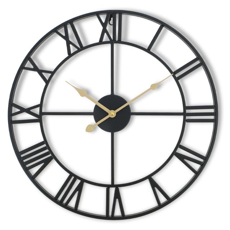 Retro Metal Clock - Novus Decor Wall Decor