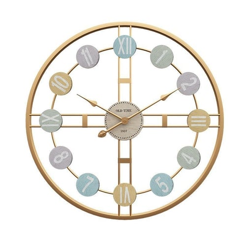 Metal Roman Numeral Wall Clock - Novus Decor Wall Decor