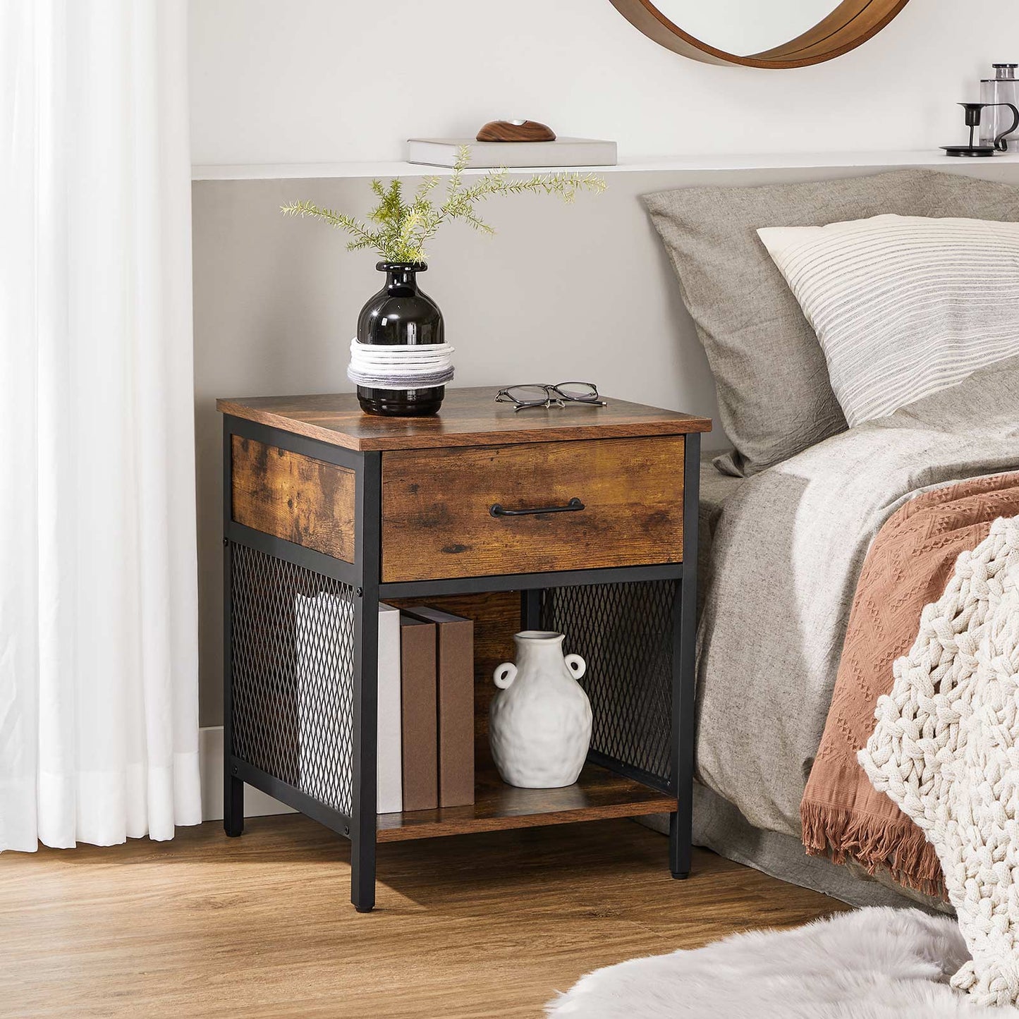 Nightstand Bedside Table with Drawer