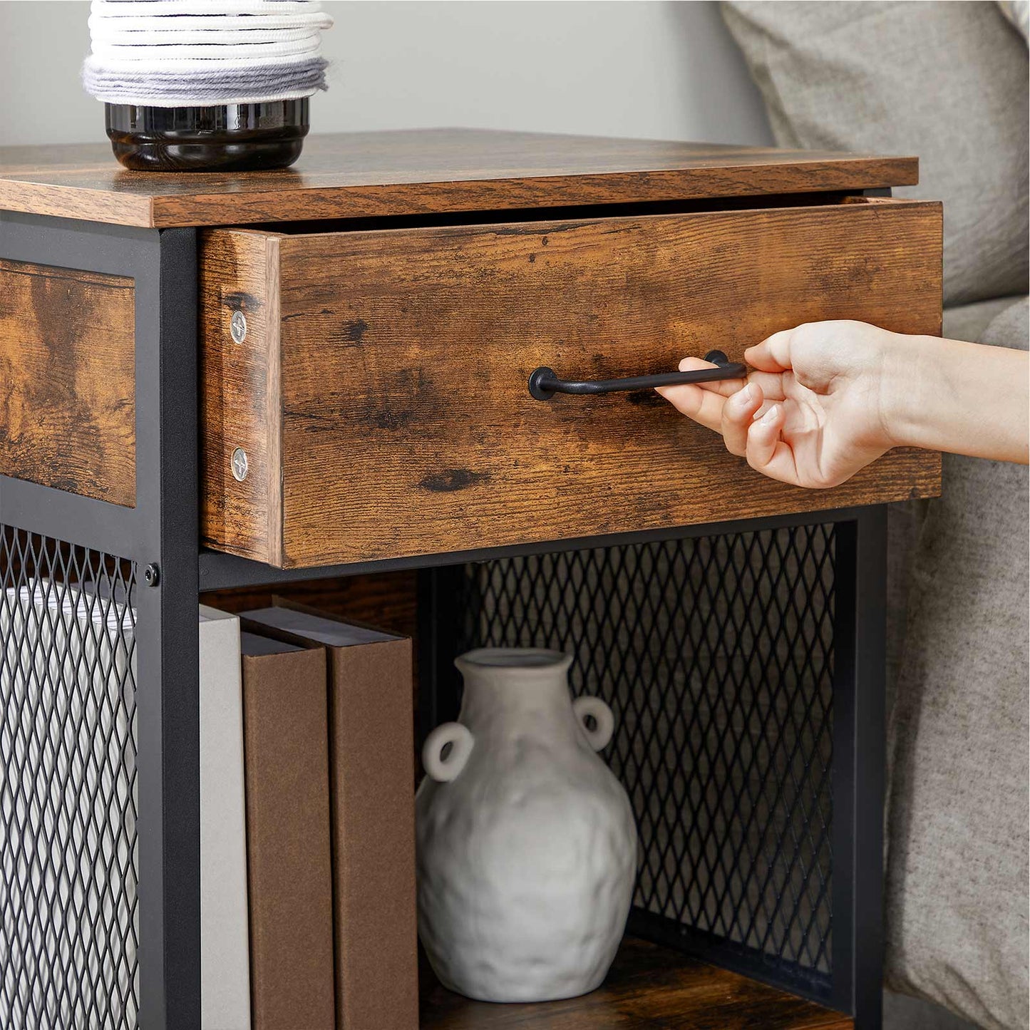 Nightstand Bedside Table with Drawer