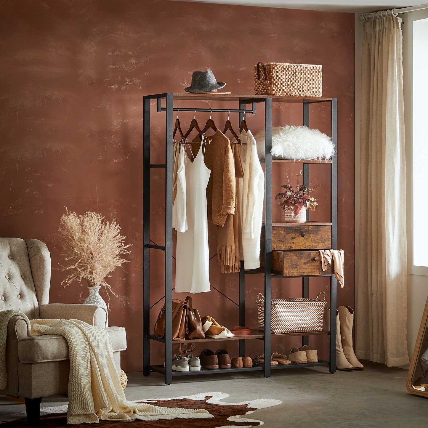 Free Standing Closet Organizer