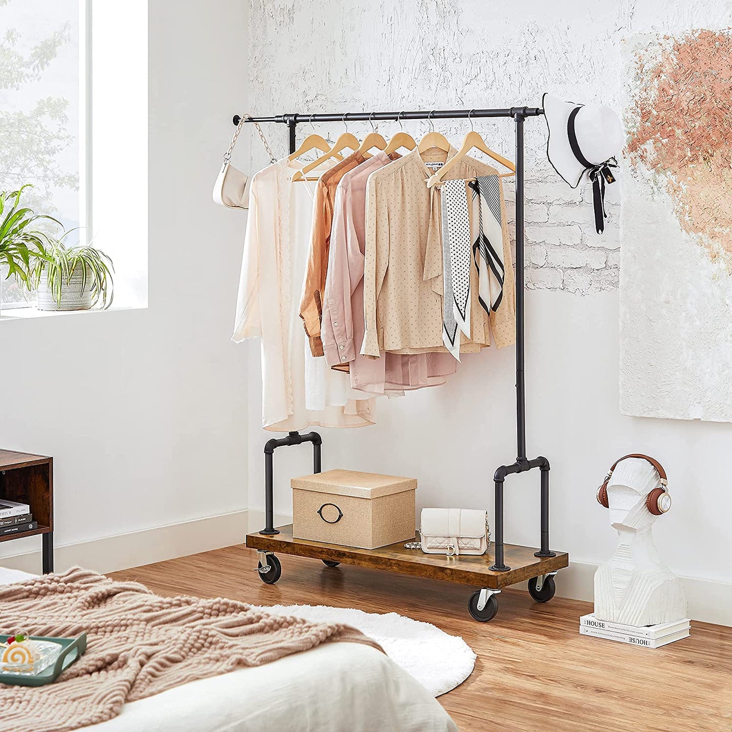 Garment Rack for Hanging Clothes with Wheels