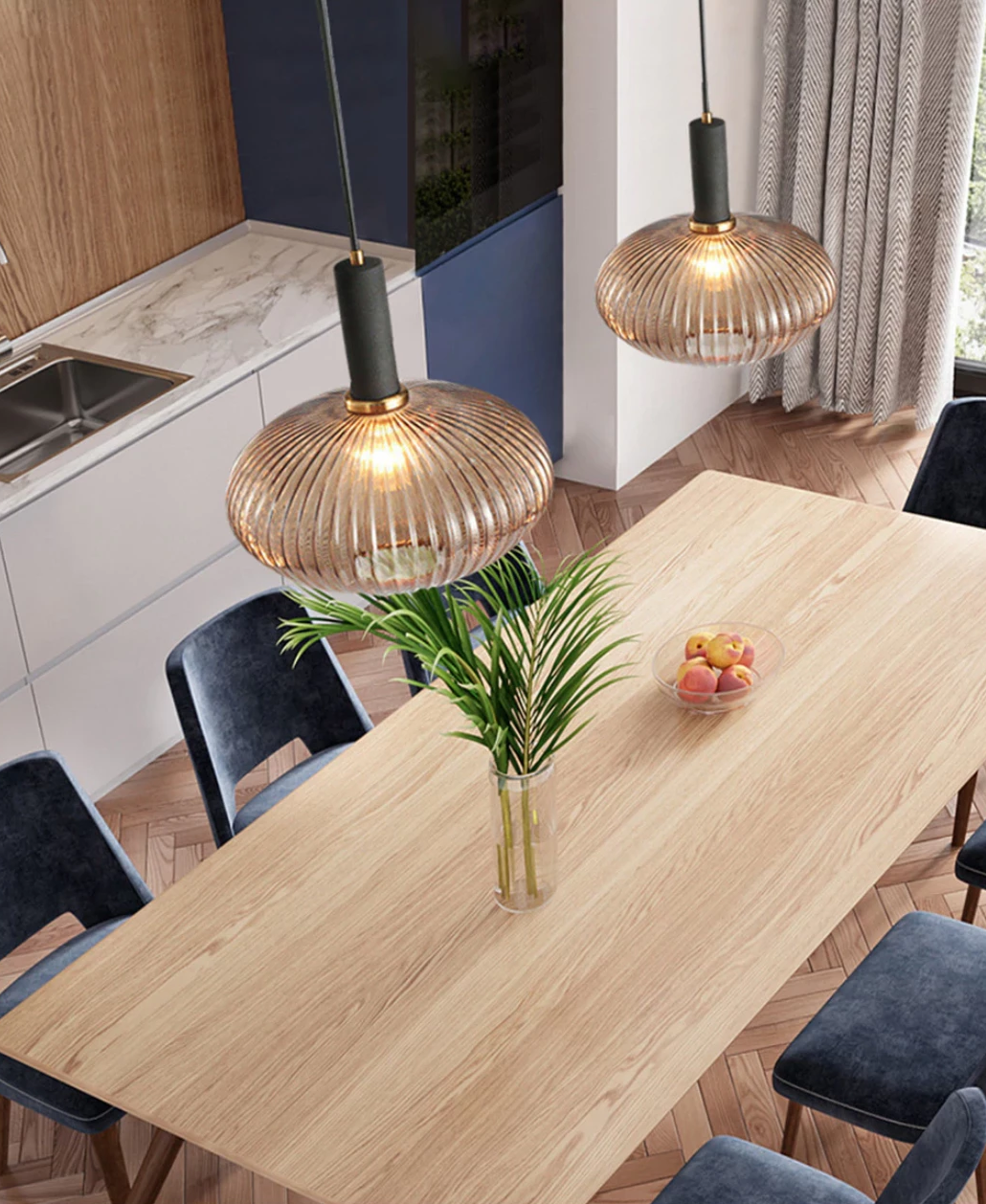 Koara II Modern Glass Pendant Light 