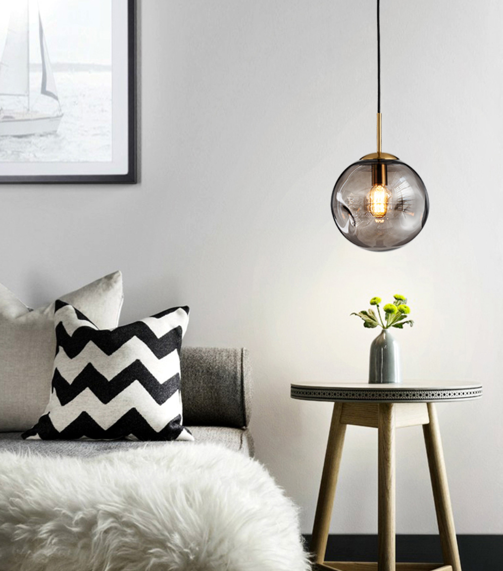 Surmi Globe Glass Pendant Light 