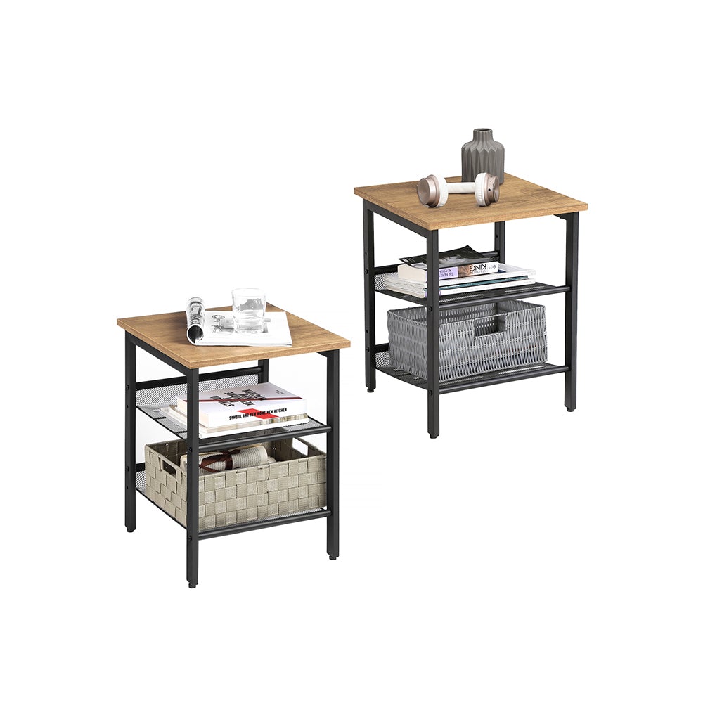Set of 2 Side Tables for Bedroom
