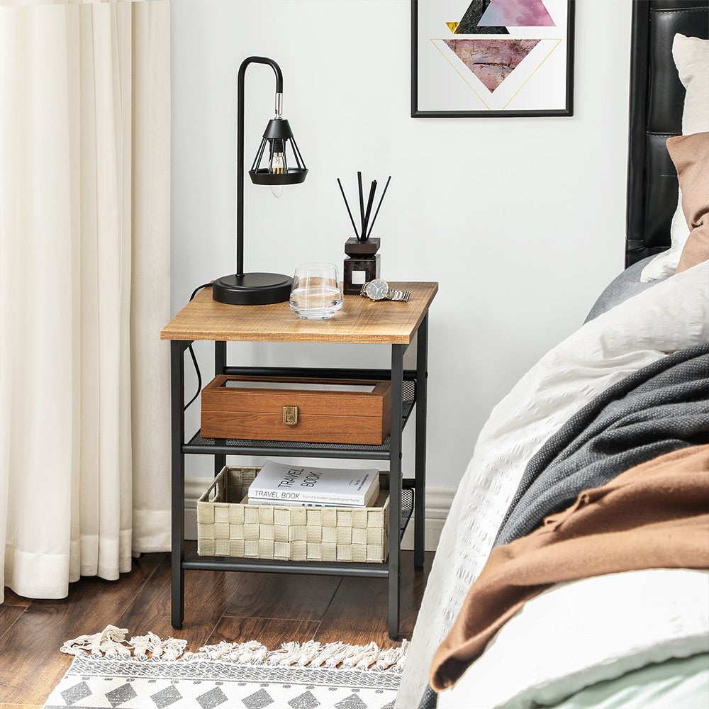 Set of 2 Side Tables for Bedroom