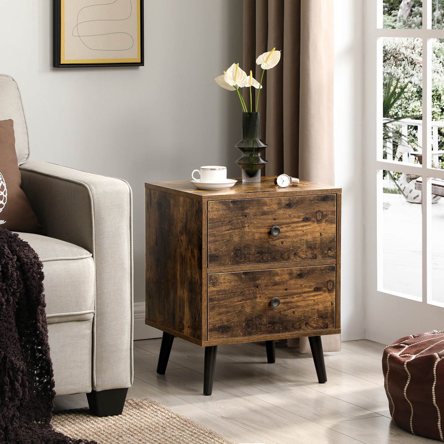 End Table with 2 Drawers