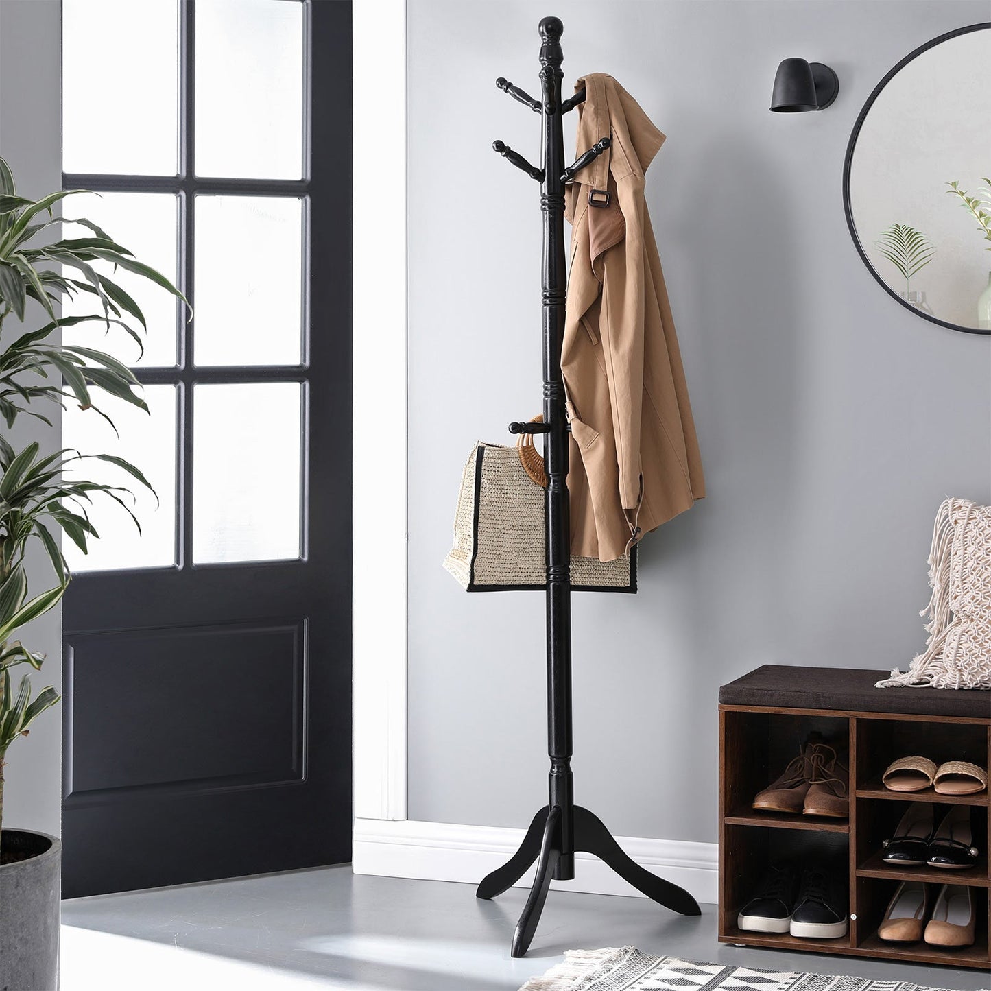 Solid Wood Coat Stand