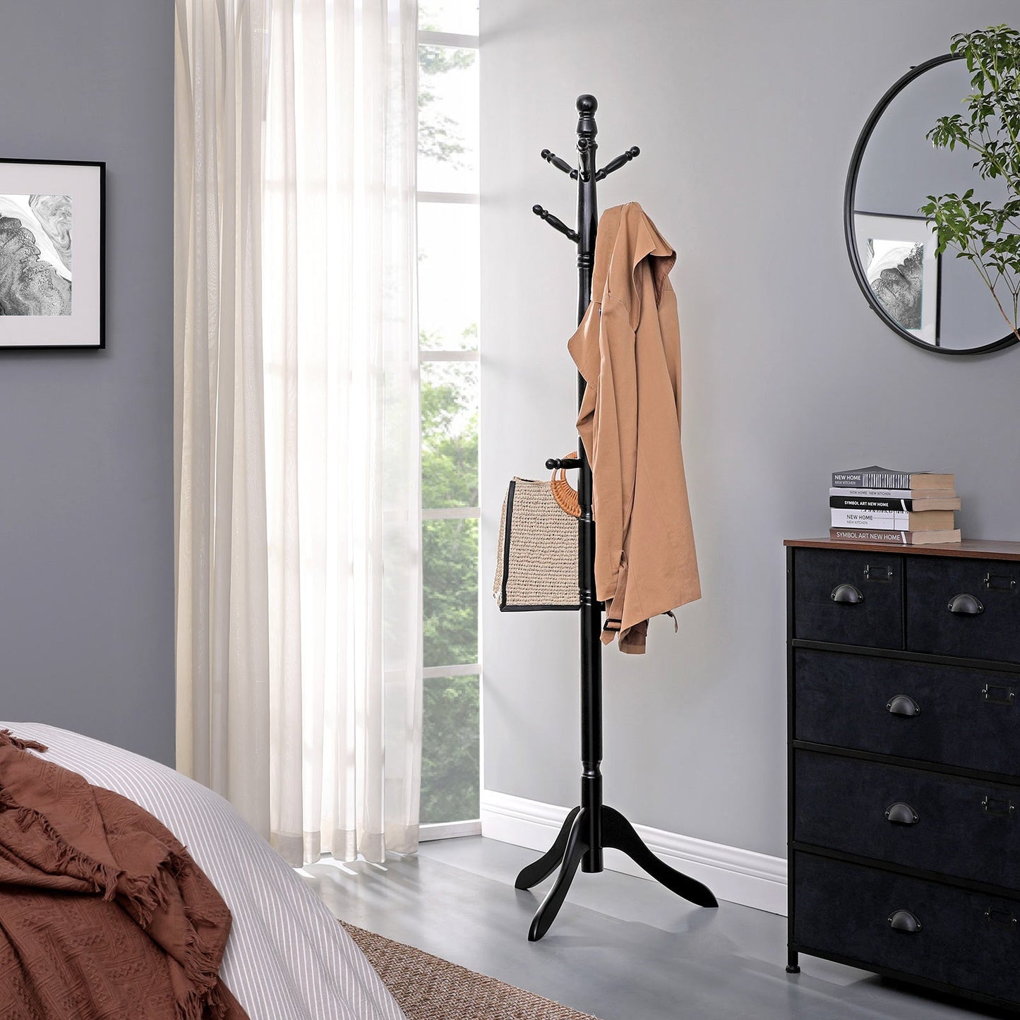 Solid Wood Coat Stand