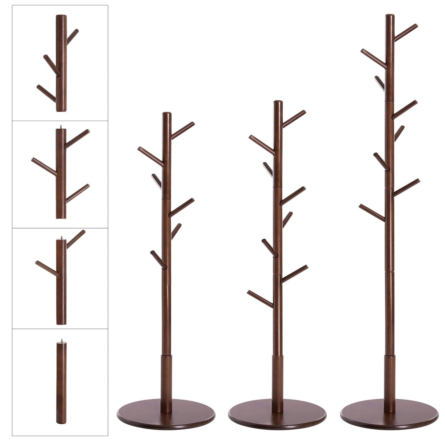 Solid Wood Coat Stand