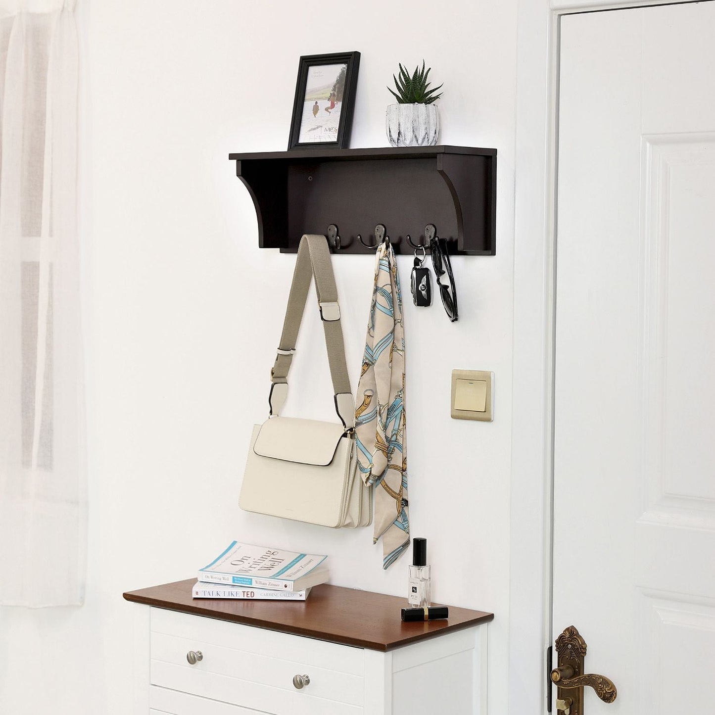 Wall Mounted Entryway Shelf