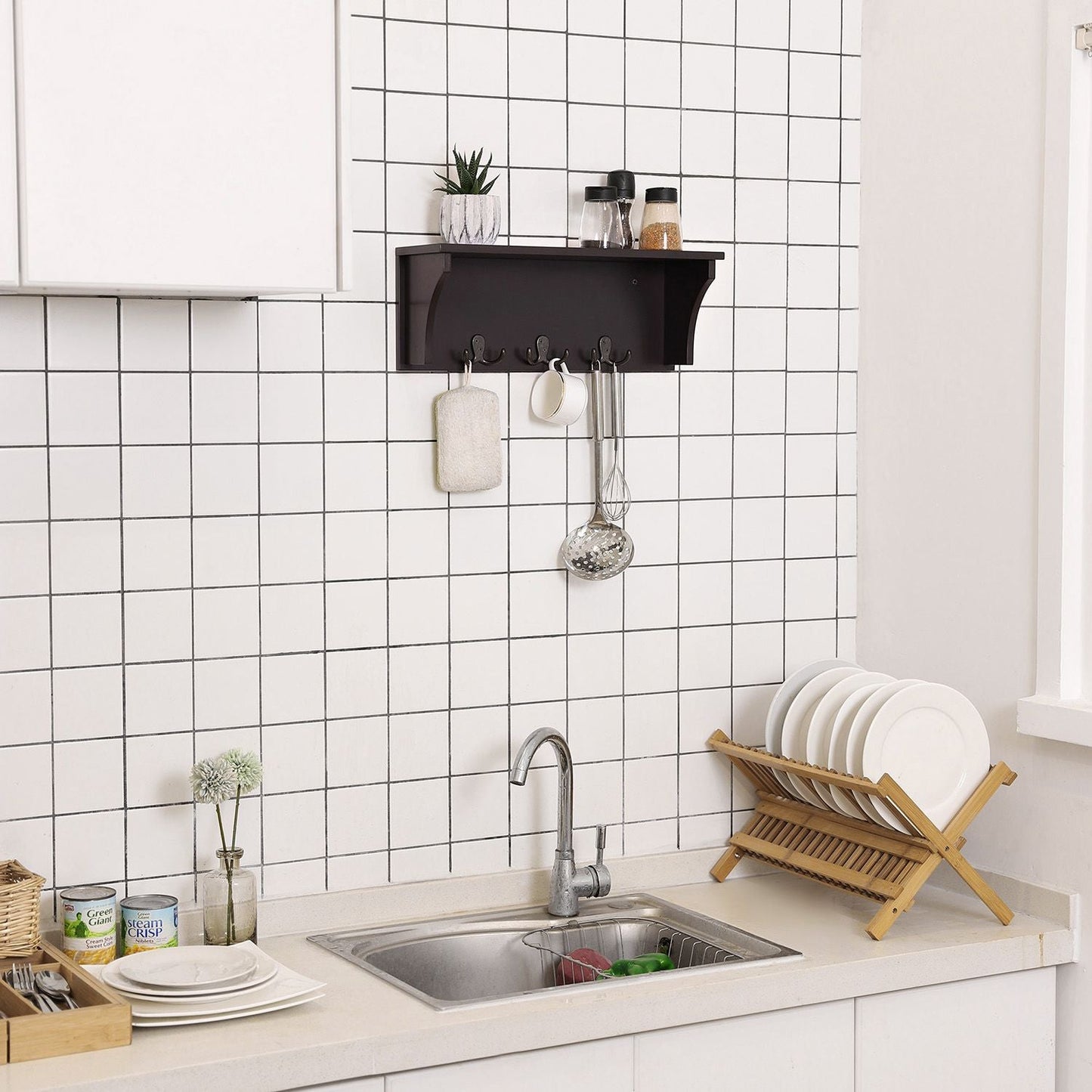 Wall Mounted Entryway Shelf