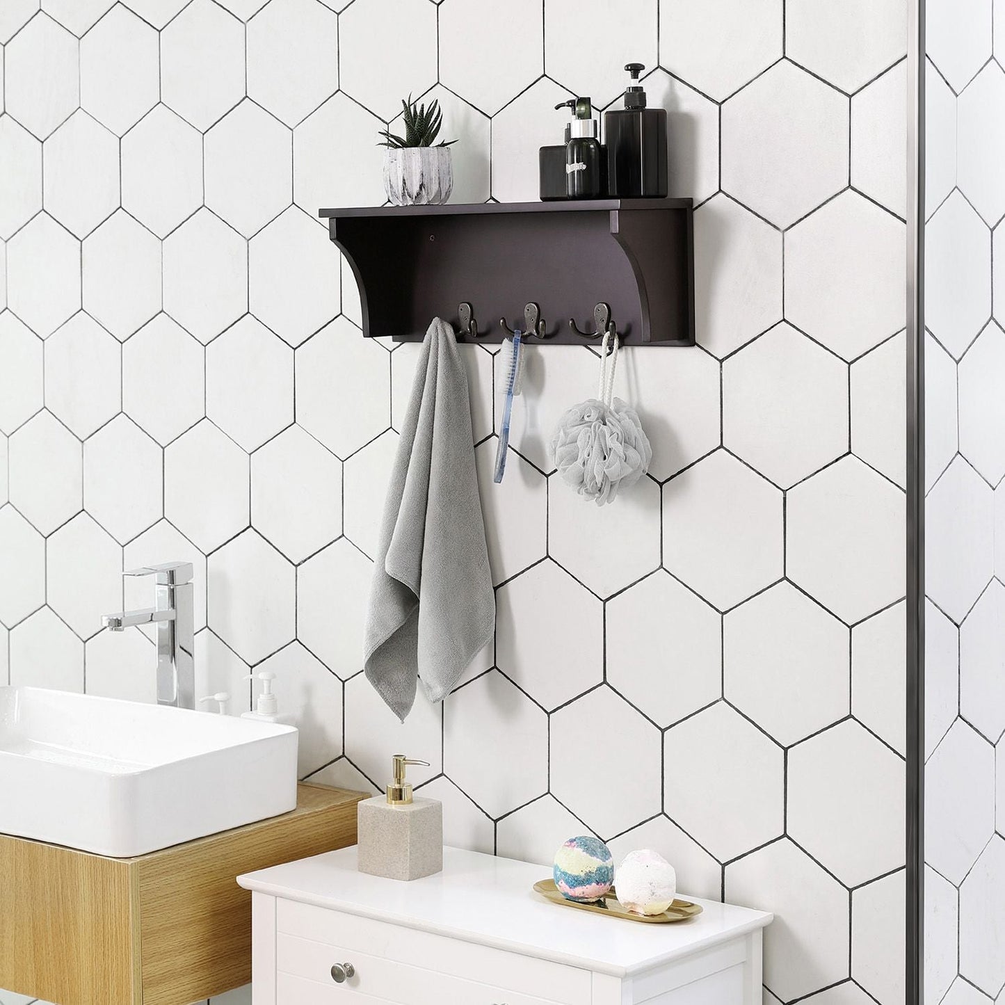 Wall Mounted Entryway Shelf