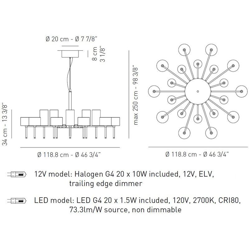 Spillray Chandelier Light