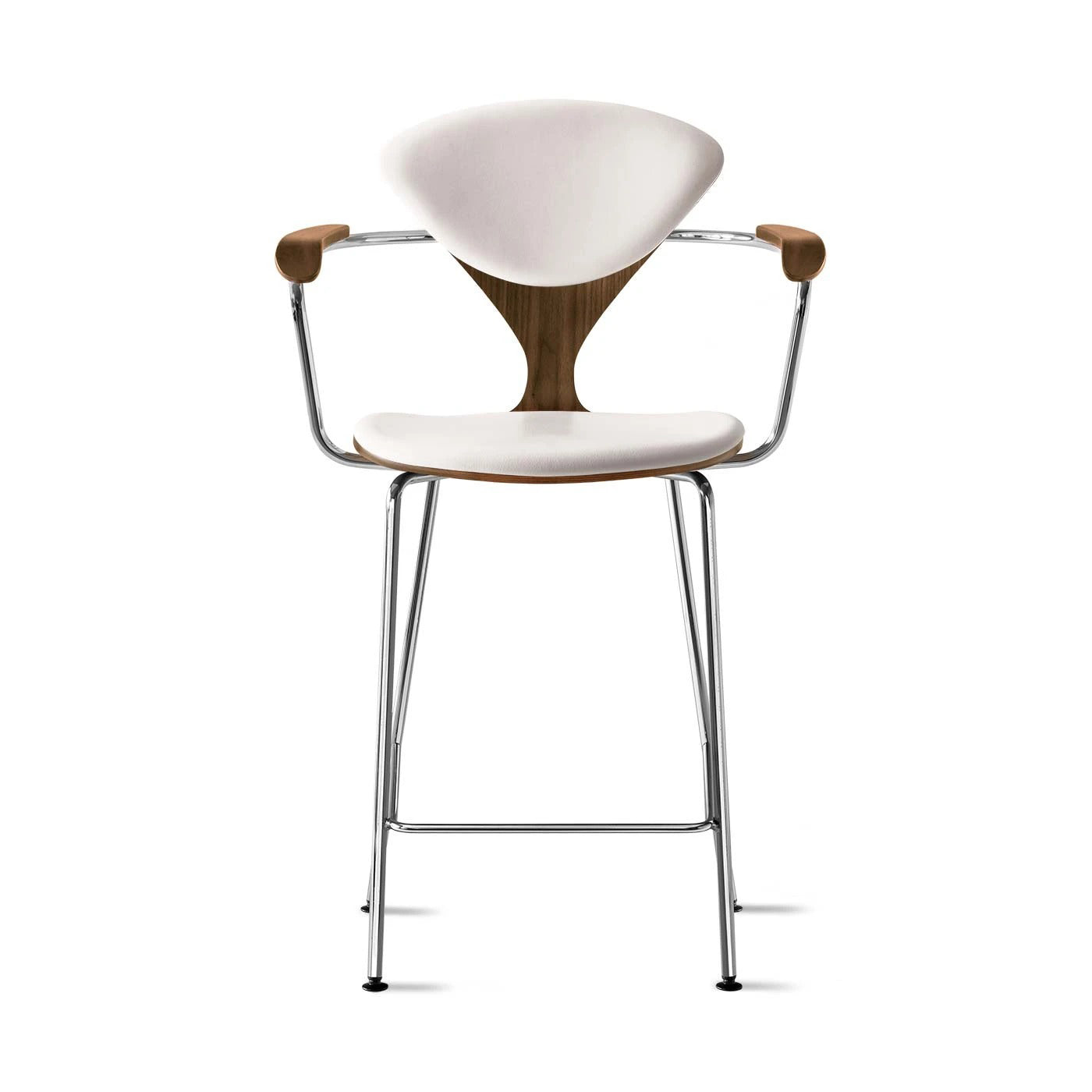 Counter Stool with Arms - Upholstered Seat and Back