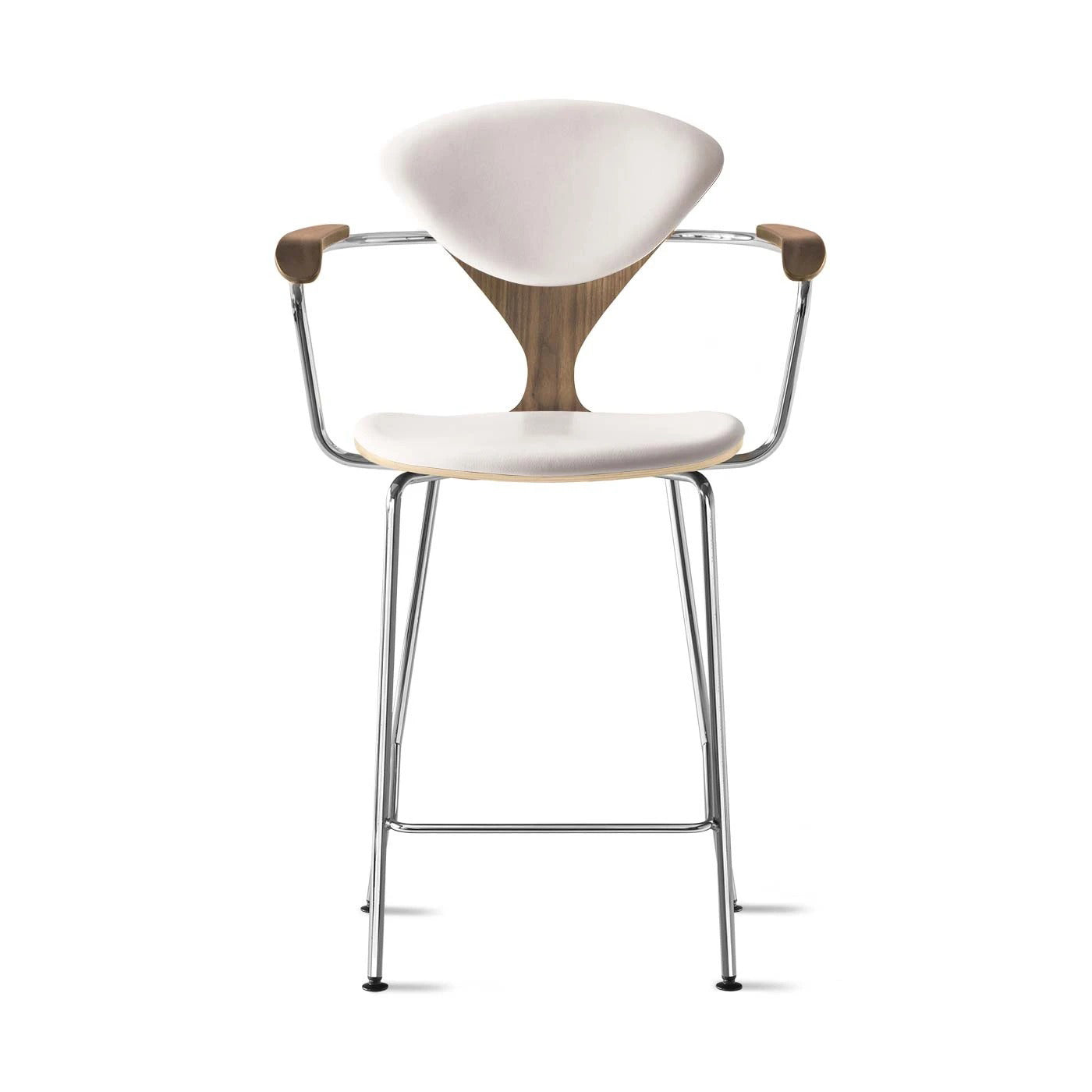 Counter Stool with Arms - Upholstered Seat and Back
