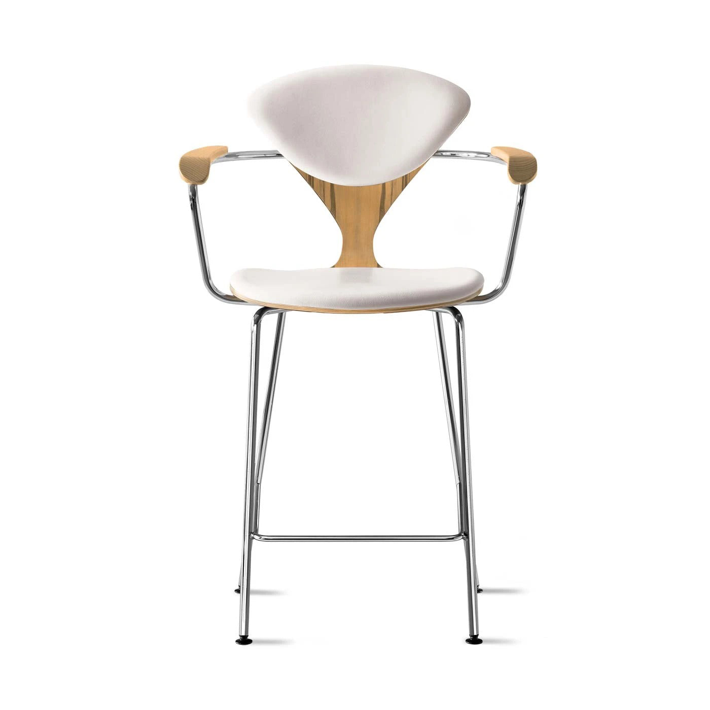Counter Stool with Arms - Upholstered Seat and Back