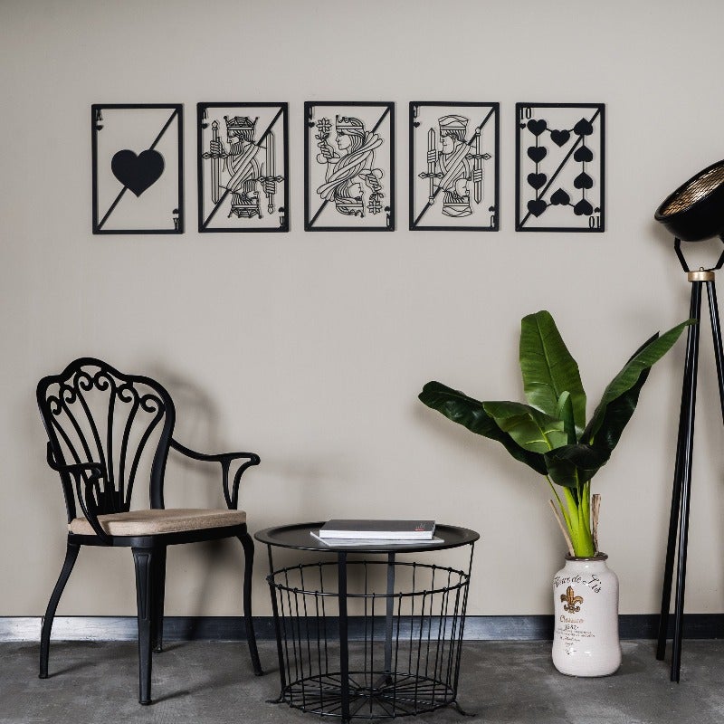 Royal Flush - Metal Wall Art - Novus Decor Wall Decor