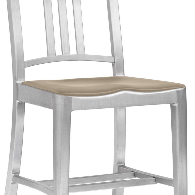 Navy Stool with Arms