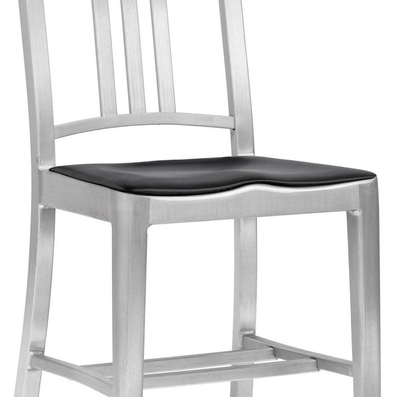 Navy Stool with Arms